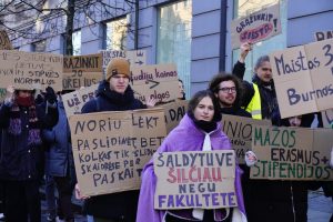 Studentų problemos garsiai nuskambėjo Kauno, Klaipėdos ir Vilniaus gatvėse